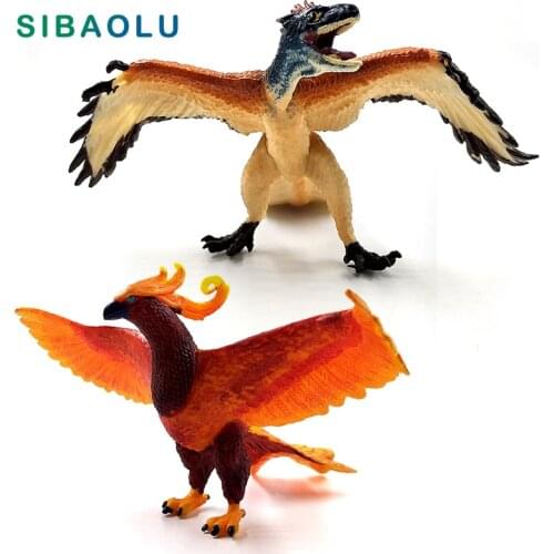 Bird Phoenix Archaeopteryx Dinosaur figurine Simulation animal Model home decor miniature fairy garden decoration accessories