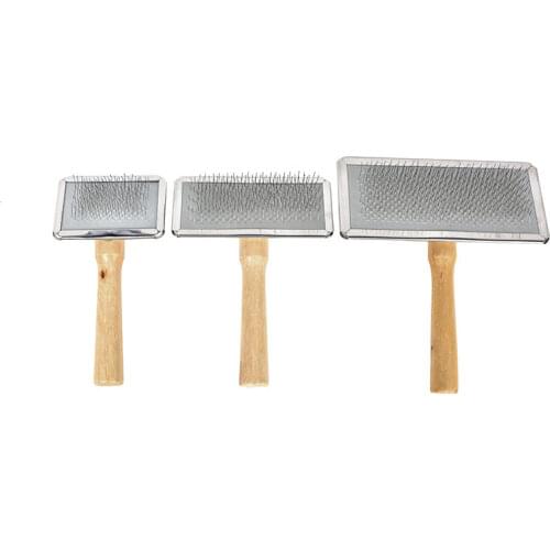 Dogs Hair Remover Brush Pet Cat Grooming Brush Wood Puppy Big Dog Combs Pet Flea Comb Quality Dog Shedding Comb Cat Supplies