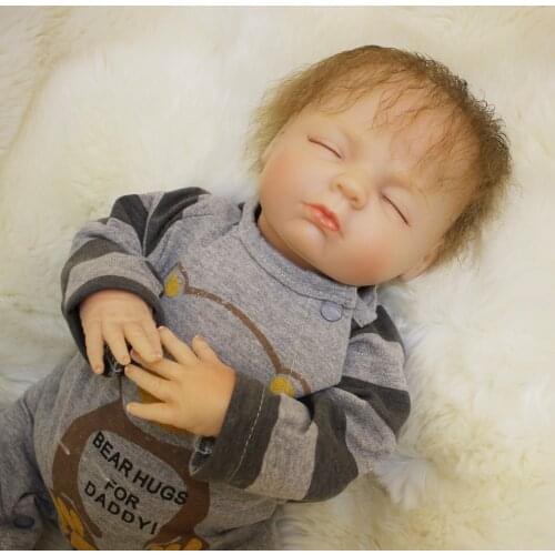 OtardDolls Lifelike infant newborn baby silicone dolls toys 46cm soft real touch bebe reborn for children playmate toys gift