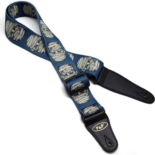 Mummy Pattern Guitar Strap Electric Guitar Acoustic Guitar Folk Guitar Bass Strap