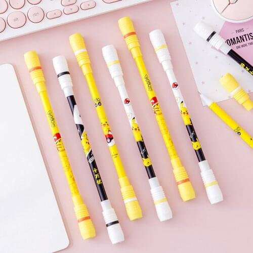 1pcs Turn pen Ballpoint Gel Pen Penspinning Spinning Pen Non Slip Coated Gaming Pen Random style school supplies