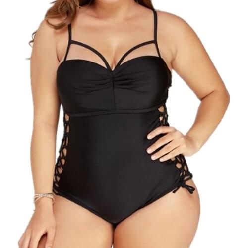 Sexy Mystery Plus Size Bikini One Piece Bikini Solid Bikini Swimwear Swimming Beach
