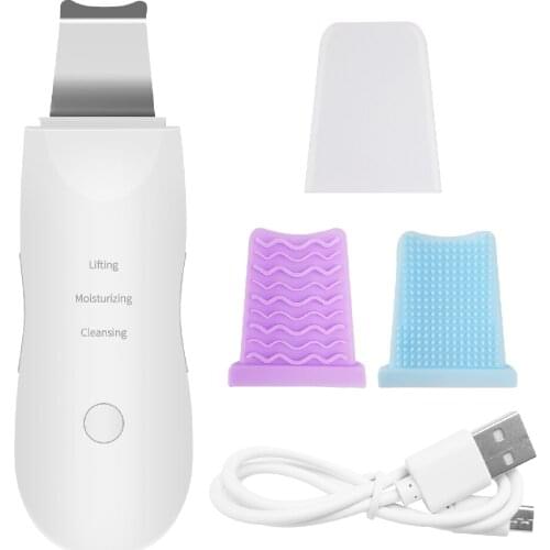 Ultrasonic Skin Scrubber Peeling Face Spatula Blackhead Remover Facial Scrubber Shovel Clean Cavitation Peeling Facial Lifting