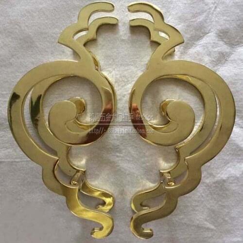 Modern half round glass door luxury large handle Chinese door handle antique wooden door handle hand bag