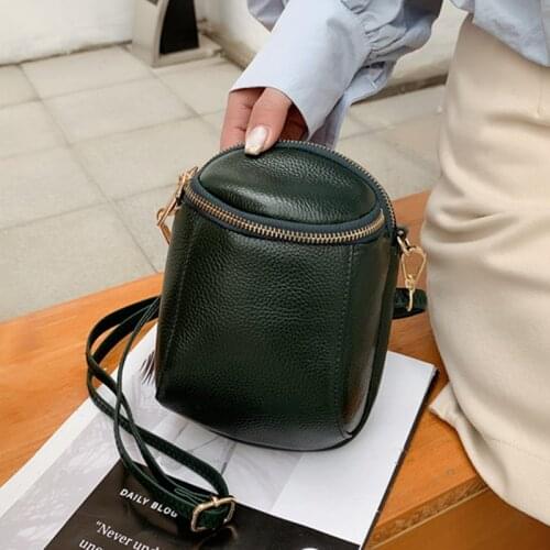 100% Genuine Leather Women Shoulder Bags Fashion Lady Mobile phone bag Designer Cowhide Women Handbags Mini Female Crossbody Bag