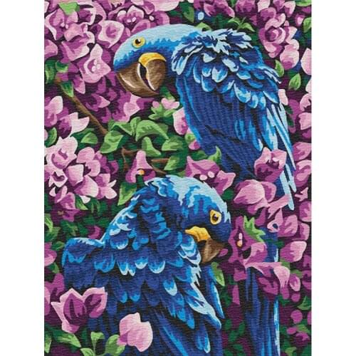 Bird Animal Printed Fabric 11CT Cross Stitch Complete Kit DIY Embroidery DMC Threads Needlework Handiwork Handmade Different