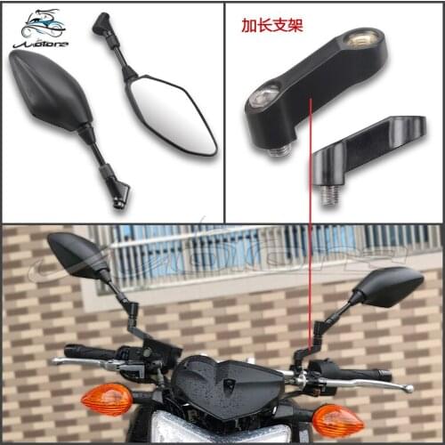 Universal 10mm scooter parts motorbike side mirror for Kawasaki honda suzuki yamaha benelli motorcycle rearview mirror moto