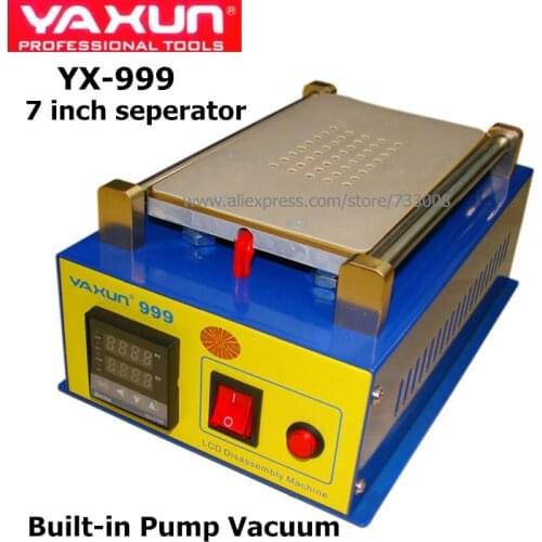 YAXUN 999 Newest 110V/220V Built-In Air Pump Vacuum Separator ,mobile LCD touch screen seperate machine, preheating station