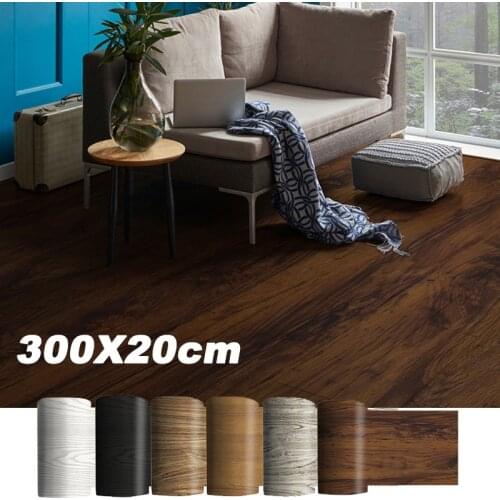 1Roll 3M Self Adhesive PVC Floor Sticker Waterproof Living Room Kitchen Bathroom Decorative Wallpaper