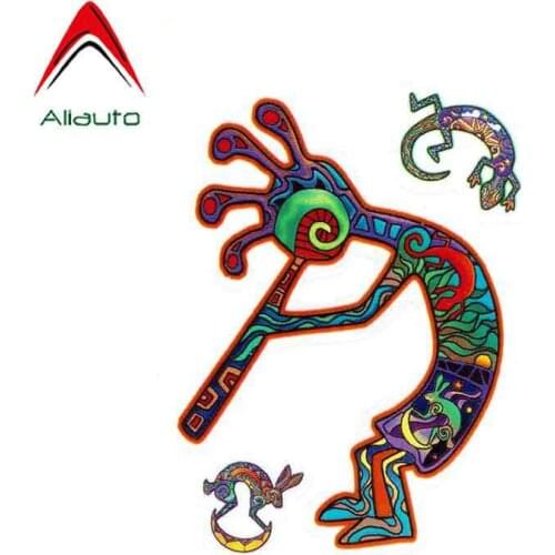 Aliauto Funny Car Sticker Cartoon Kokopelli Graphics Waterproof Reflective Decal Auto Truck Bumper Accessories 13cm*10cm