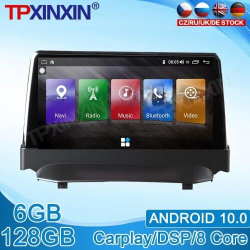 Android 10.0 For Ford Fiesta 2009 2010-2016 Stereo Touch Screen DSP IPS Navigation 6G+128GB Car Multimedia Radio Player Carplay