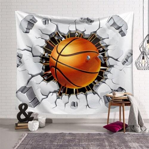 Football Basketball Tapestry Hanging Wall 3 Digital Printing Comfortable Art Room Decoration Bedspread Wall Decoration