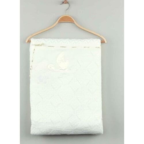 Cream hand knitted knitwear baby blankets for girls boys babies cotton seasonal warm 80*80 cm special blankets models