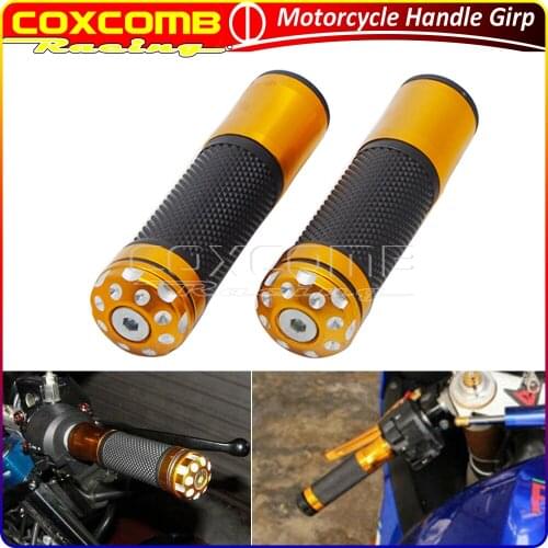 5 Colors Motorcycle CNC Aluminum 7/8" 22mm No Slip Handlebar Grips For Kawasaki Honda Suzuki Yamaha Harley Ducati Dirt Bike