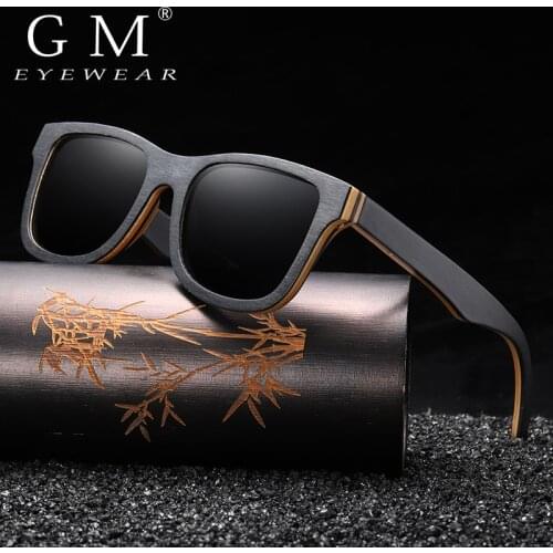 GM Fashion Sunglasses Men Women Polarized Mirror UV400 Sun Glasses Full Frame Wood Shades Goggles Classic Handmade