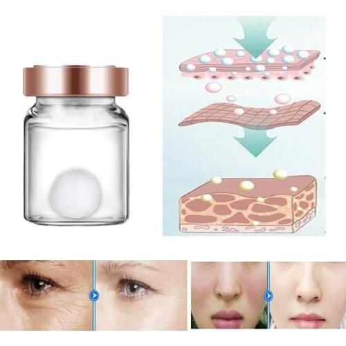 Japan Pure Collagen Ball Natural Silk Protein Anti Aging Essence Firming Wrinkle Removal Facial Serum