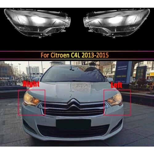 Headlight Lens For Citroen C4L 2013 2014 2015 Headlamp Cover Replacement Front Car Light Auto Shell