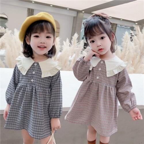 Girl Dress Kids Baby Gown 2021 Charming Spring Autumn Toddler Outwear Party Wedding Princess Tutu Dresses Cotton Children Clothi
