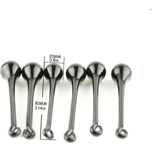 14PCS Crystal Raindrop Pendant Black Color 20*80mm Crystal Chandelier Part Lamp Pendants Curtain Pendants