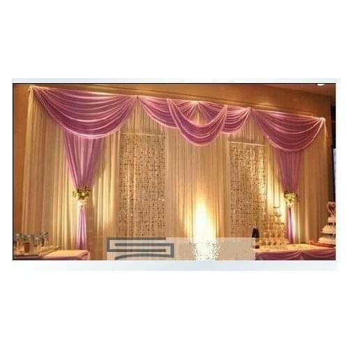 Romantic 3m*6m wedding supplies wedding stage curtain Wedding Backdrop Mariage decoration Compound wedding background