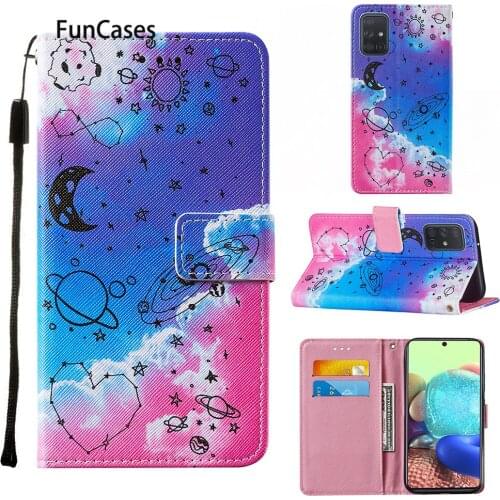 Cases Luxury For telefoon Samsung A71 5G Lovely PU Leather Book Phone Pouch Samsung Galaxy armor A71 A51 5G Csse Etui galaxies