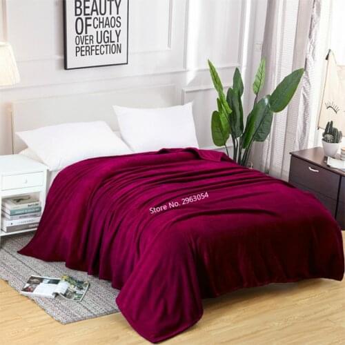 240x270cm Flannel Fabric Warm Blanket Soft Blanket Bed Travel Blanket Large Bed Single Bed