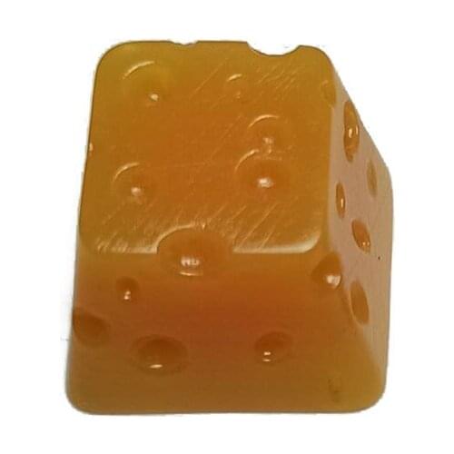 Only Keycap,DIY Backlit Translucent Keycap 1 Key OEM Profile Cheese Resin Keycaps Replacement for Mechanical Keyboard QW