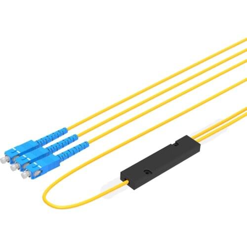 10 pcs SC 1x2 PLC Fiber optical Splitter Mini Module SC/SC FTTH Fibre Splitter SC Single Mode optic splitter box