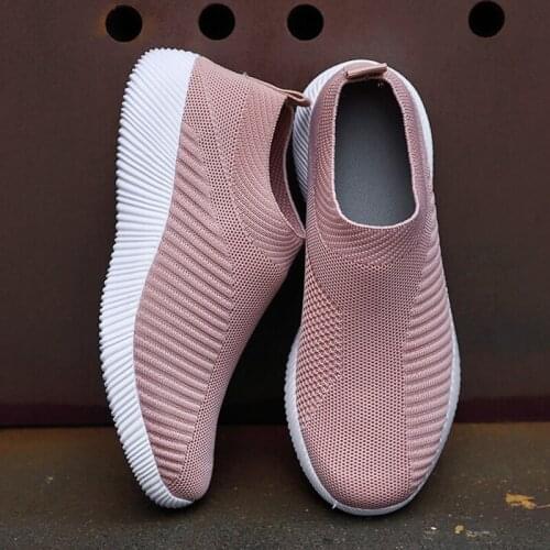 2021 Hot Sale Women Vulcanized Shoes Fashion Sneakers Mesh Breathable Sports Casual Shoes Outdoor Walking Flat Woman Shoes