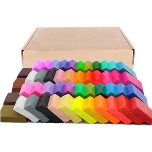 50 Colors/set Polymer Clay 2019 DIY Soft Molding Craft Oven Baking Clay Blocks Birthday Gift for Kid Air Drying Light Plasticine