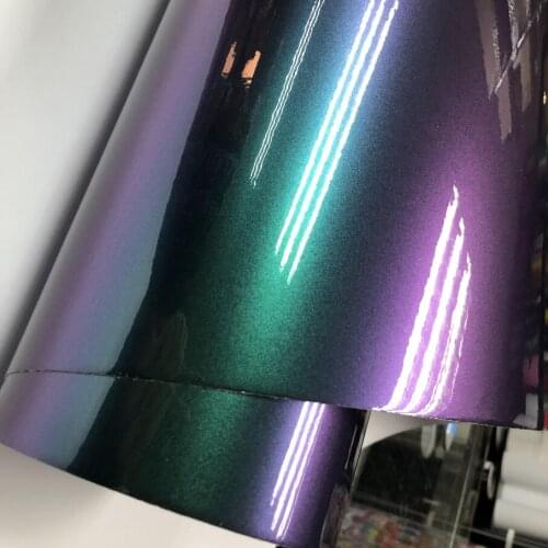 50cm*300/500/600cm Green Purple Glossy Chameleon Pearl Glitter Vinyl Sticker Car Wrap Film Diamond Glitter Wrap Sticker Decal