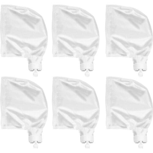 6PCS Swimming Pool Cleaner Bags Zippered Bag Replacement Fits for Polaris 280,480 Pool Cleaner All Purpose Filter Bag