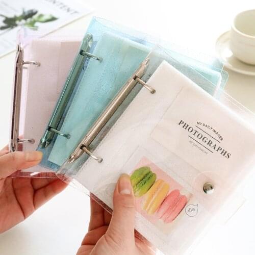 100 Pockets Mini Instax Photo Album Holder Transparent Book Style Album for 3 Inch Mini Fuji Film Instax & Name Card 7s 8 25 50s