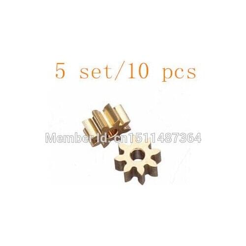 Free shipping 5set/10pcs WLtoys V930 V977 RC Helicopter Spare Parts Main Motor Gear