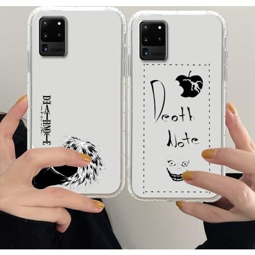 Death Note Phone Case For Samsung Galaxy Note 4 8 9 10 20 S8 S9 S10 S10E S20 Plus UITRA Ultra transparent trend cover silicone