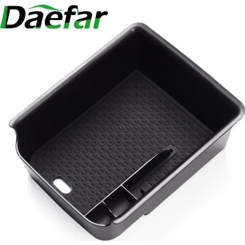 ABS Car Interior Console Armrest Container Storage Box For Volkswagen VW Golf 8 MK8 2020 2021 Accessories Styling