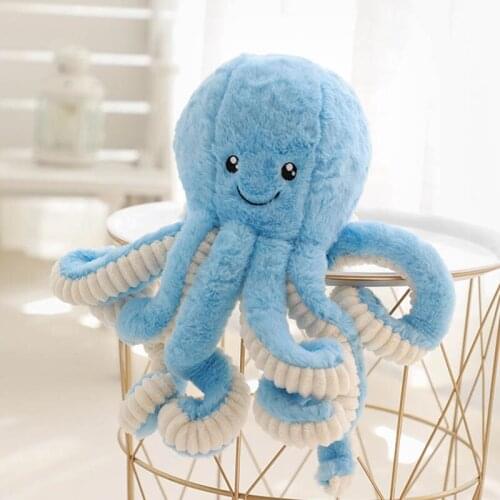 40cm/60cm/80cm Octopus Stuffed Pillow Baby Sleeping Appease Dolls Home Decor Sofa Chair Toys Celebration Gift