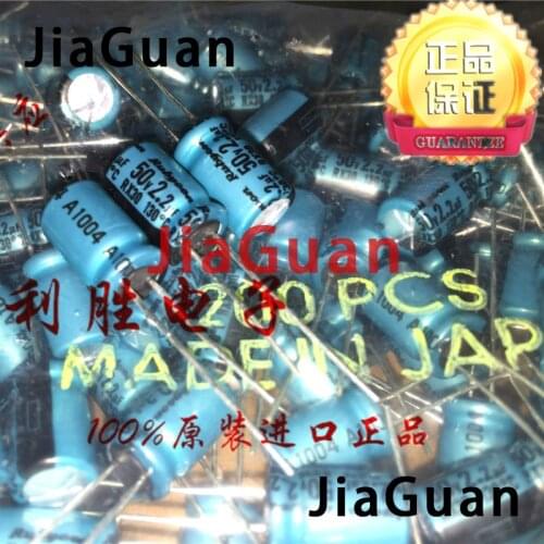 50PCS NEW RUBYCON RX30 50V2.2UF 8X11.5MM Electrolytic Capacitor rx30 2.2uF/50V 130 degrees 2.2UF 50V