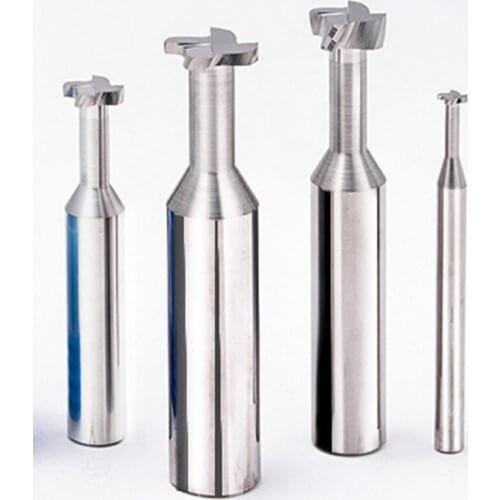 Beable Tools Tungsten Steel T type Dovetail Slot Milling Cutter Molding T-slot Cutter 4 four Edge Plus Hard Tungsten Steel Alloy
