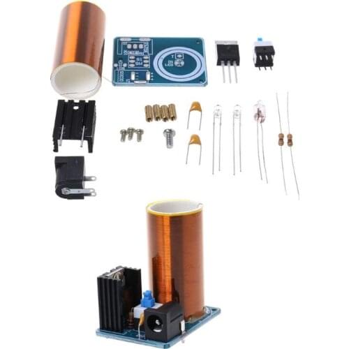9-12V BD243 Mini Tesla Coil Kit Electronics DIY Parts Wireless Transmission DIY Board Set