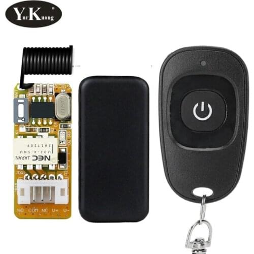 DC5V6V9V12V mini Relay Remote Control Switch Small Contact NO COM NC 2A Learning Button Wireless Remote Control Switch ASK315433