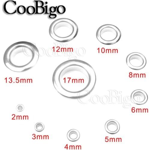 100Sets Metal Eyelets and Grommets Eyelet Set for Awnings Tactical Belt Outdoor Clothes Shoes Camping Tent Cover Shelter Silver