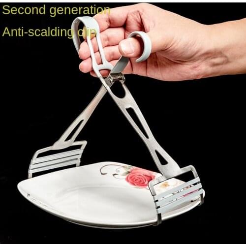 New Multi-function Tray Holder, Anti-scald Tray Holder, Thickened Plate and Bowl Clamp, Kitchen Utility Gadgets
