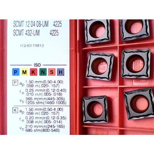 ORIGINAL 10PCS CARBIDE INSERT SCMT120408-UM4225