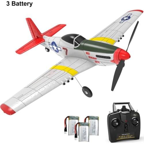 P51D 400 4CH RTF Remote Control Aircraft Fixed Wing Beginner Airplane With 6-axis Stabilizer System Aileron One-key Aerobatic