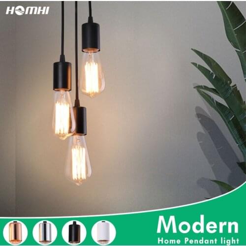 Lamparas De Techo Colgant Pendant lighting for kitchen island 3light Gold Silver Decoracion Hogar Nordico Modern Light Rope