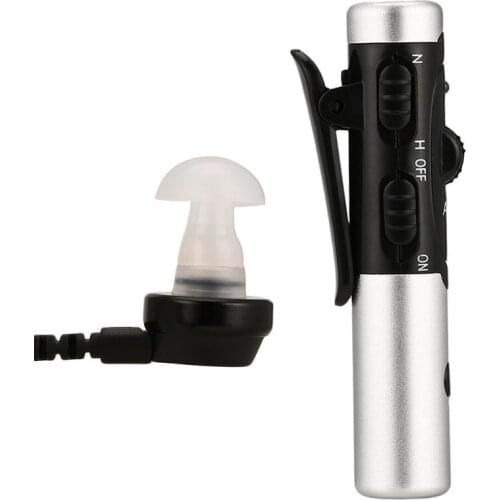 A-60 Rechargeable In-Ear Hearing Aid Adjustable Tone Sound Voice Amplifier Quality Aid Earphone For The Elderly