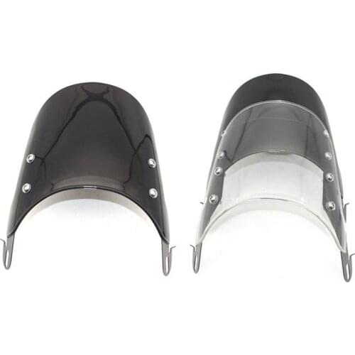 Motorcycle Windshield Airflow Adjustable Windscreen Wind Deflector for 5-7 Inch Headlights Universal Moto