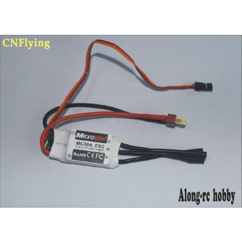 Free shipping 1PCS MC30A or MC 40A ESC Aircraft Brushless ESC 2-3S Lipo Waterproof Electric Speed Control with 5V/2A BEC