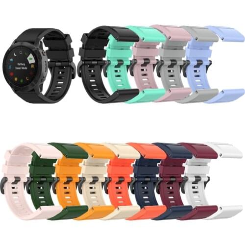 22 20 26mm Quick Release easyFit Smart for Garmin Fenix 6X 6 6S pro 5 5X 5S Plus 3 Silicone Straps For Forerunner 935 Watchbands